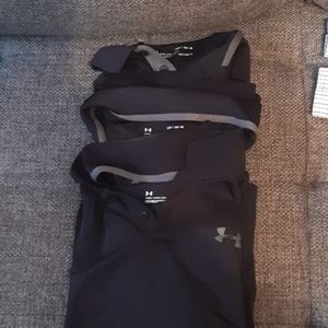 Black polo shirts